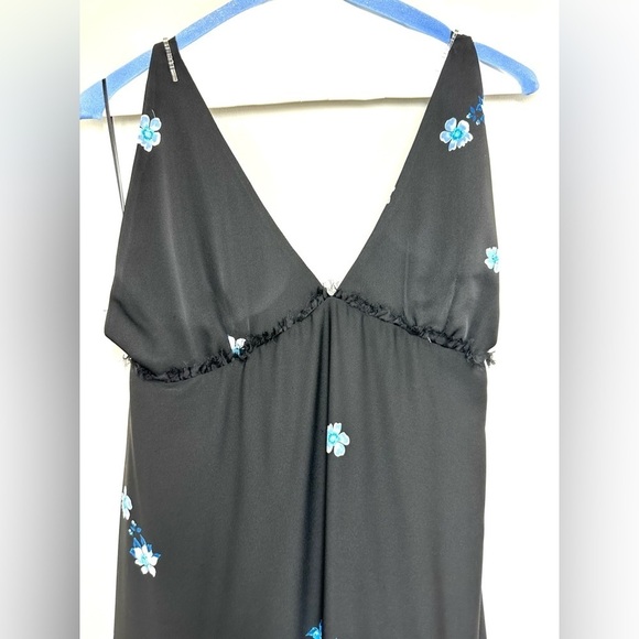 Alice + Olivia Silk Floral Halter Maxi Dress Size Medium - Picture 6 of 15